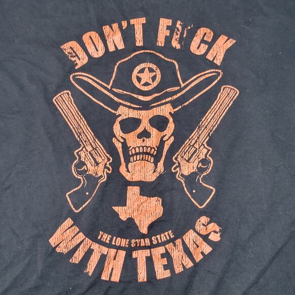 Grunt Style Black Unisex Tee "Don't F*ck With Texas" - Size XXL* - Picture 2 of 6